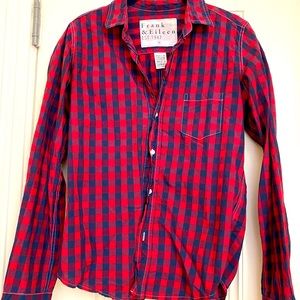 Frank &Eileen signature crinkle shirt, S